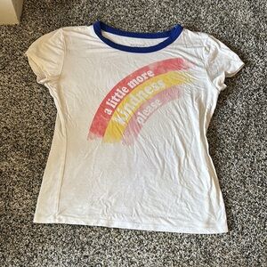 Arizona Jean Company Kids White and Blue Graphic Tee